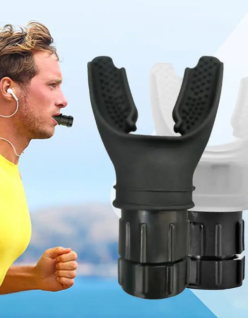 Load image into Gallery viewer, Sports Breathing Trainer Portable Lung Capacity Abdominal Breathing Trainer with Adjustable Intensity Knob Improve Strength
