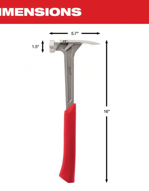 Load image into Gallery viewer, 21 Oz. Milled Face Poly Handle Hammer
