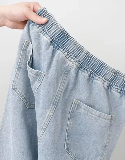 Load image into Gallery viewer, Autumn Korean Fashion Drawstring Y2K Jeans Homme Classic Baggy Straight Wide Leg Pants 2023 New Hip Hop Streetwear Casual Jean
