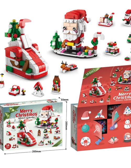 Load image into Gallery viewer, Christmas Building Blocks Set Box Kids Toys 24Years Xmas Advent Calendar Bricks Diy Kit Gift for Children 6 Years Old and Above
